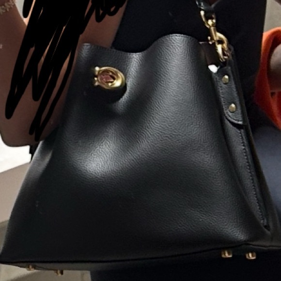 Coach Black Leather Handbag - Picture 1 of 13